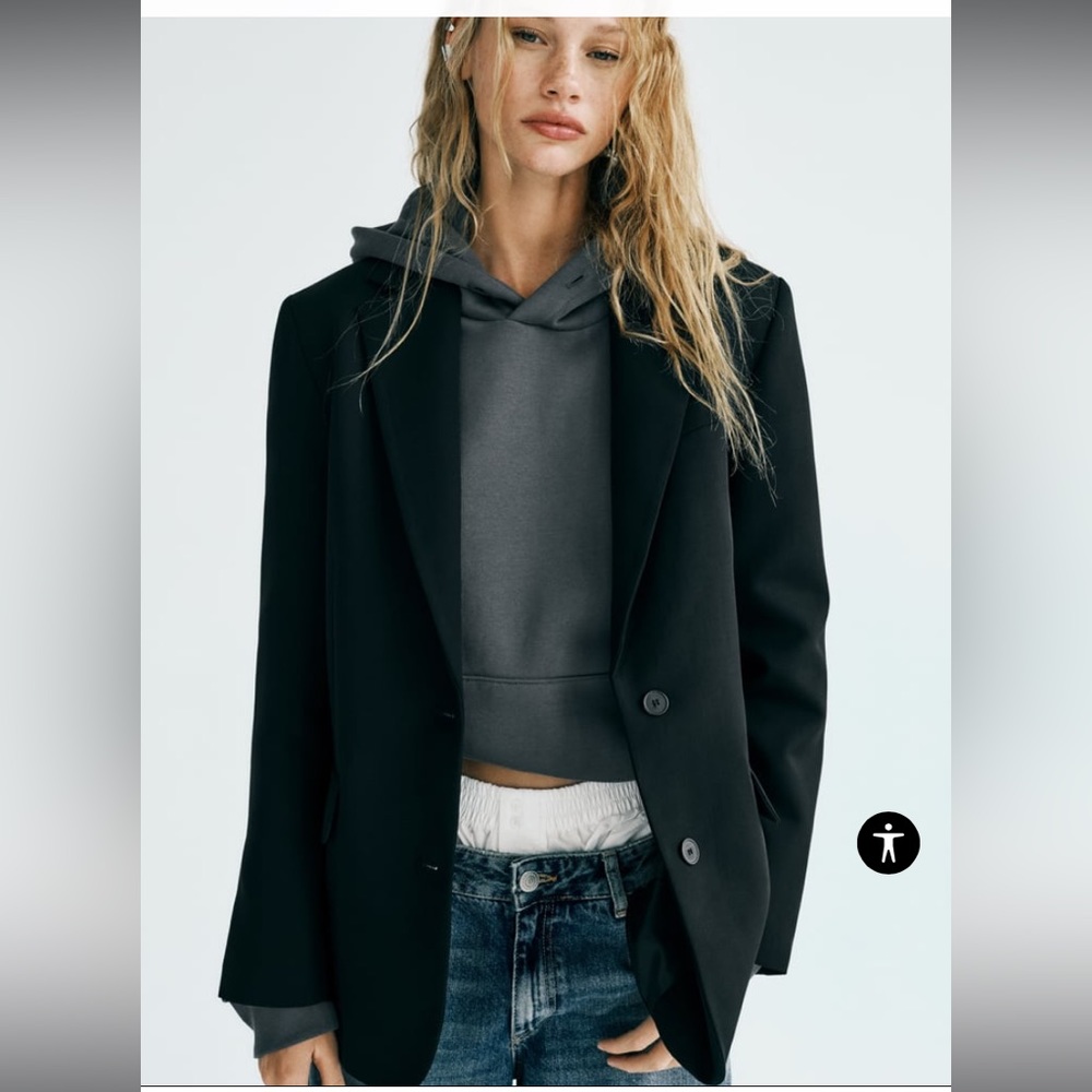 NWT ZARA Basic Blazer sz M